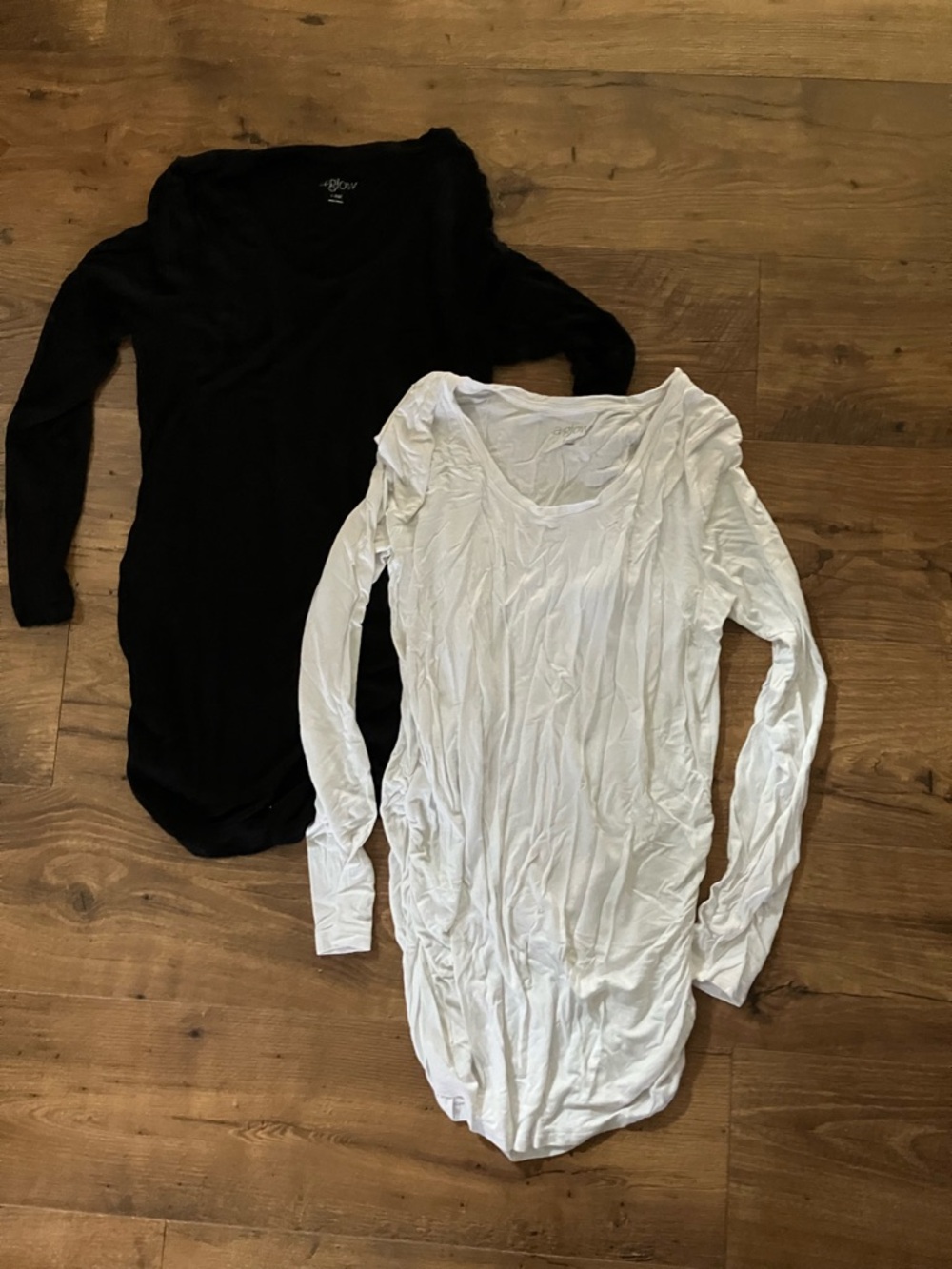 a:glow Long Sleeve Tees in Black and White